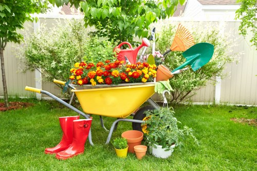 Local transfer station and waste separation for landscaping materials