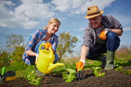 Encrypted online payment protection for landscaping services